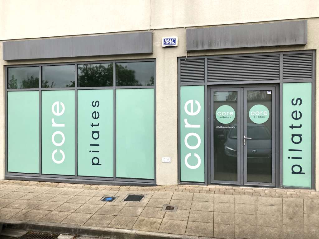 Core Pilates Window graphics